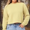 Nayked Apparel Women'S Ridiculously Soft Raglan Abbreviated Crop Pullover