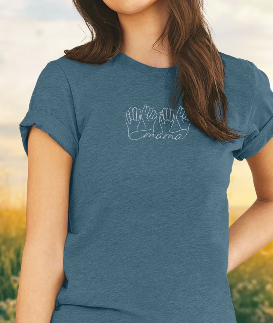 Nayked Apparel Ridiculously Soft Heather Sueded Graphic Tee | Mama Signed