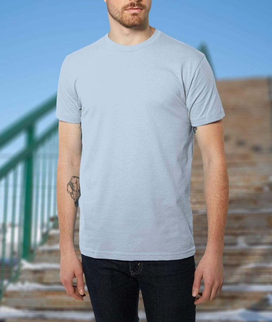 Nayked Apparel Men'S Ridiculously Soft Sueded Crew T-Shirt | Classic