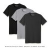 Nayked Apparel Men'S 3Pk Ridiculously Soft 100% Cotton Pocket T-Shirt Favorites