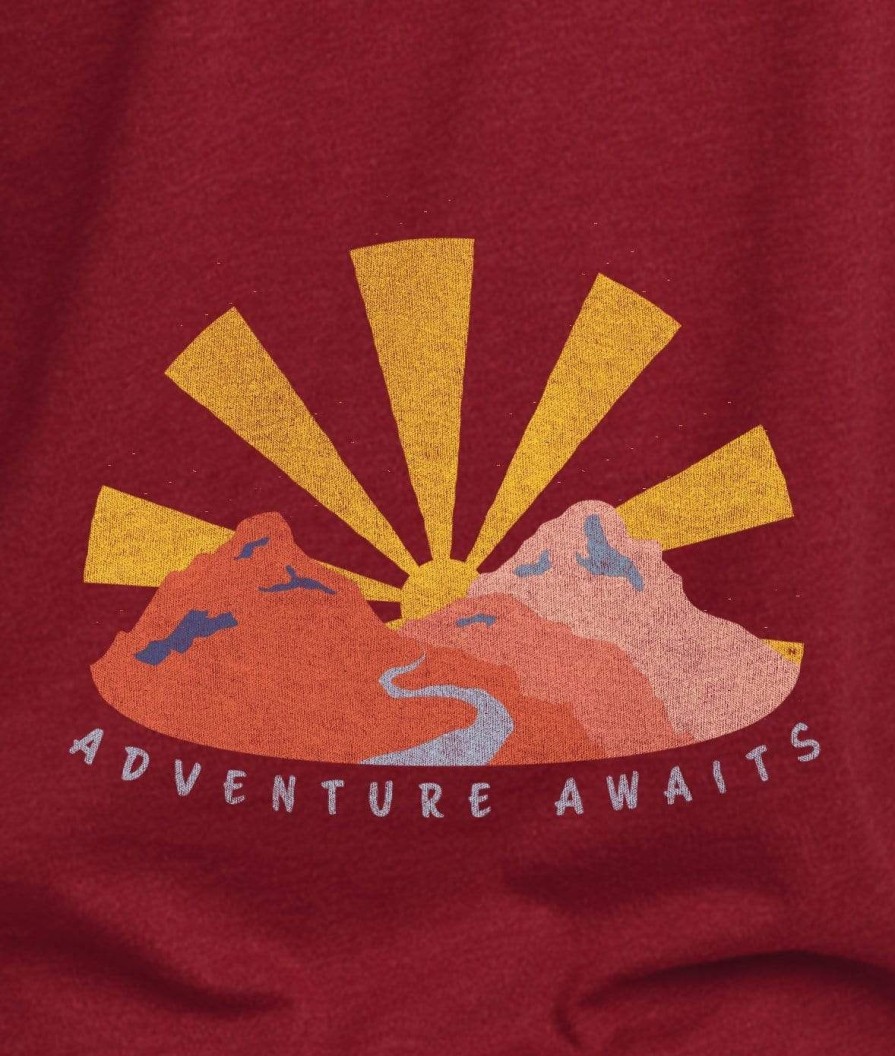 Nayked Apparel Men'S Ridiculously Soft Midweight Graphic Tee | Adventure Awaits