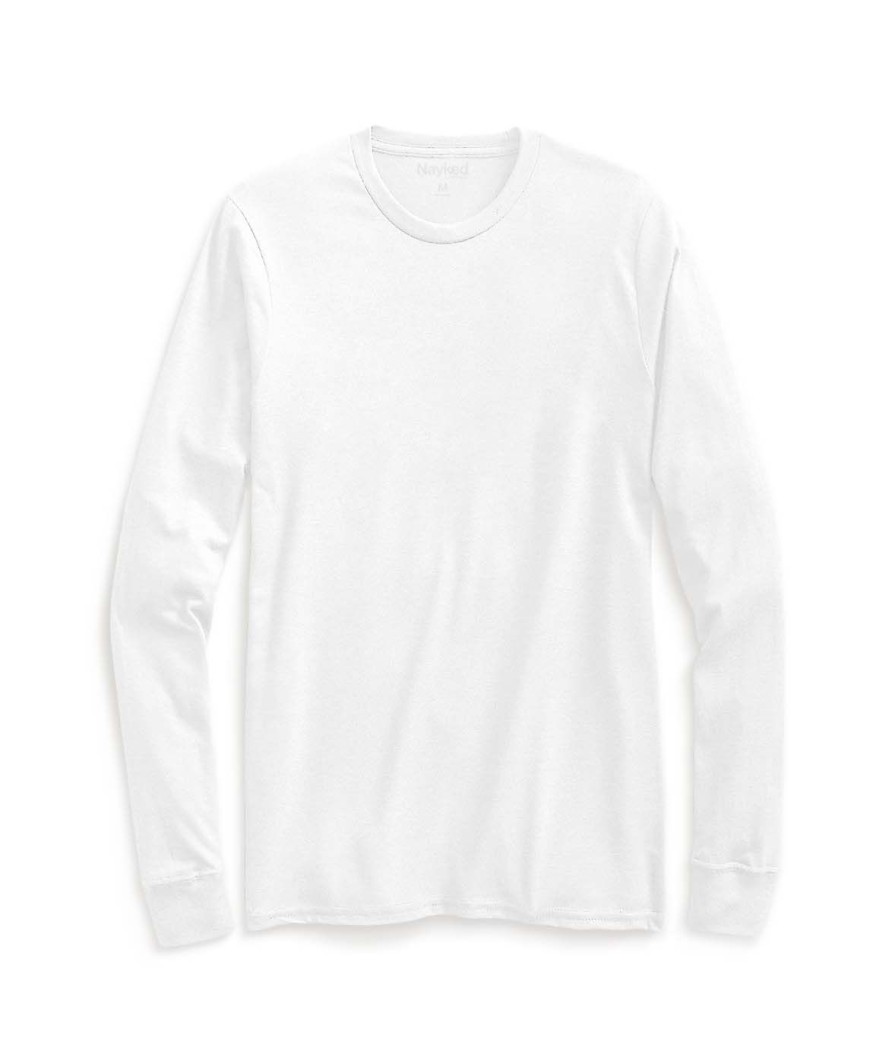 Nayked Apparel Men'S Ridiculously Soft Recycled Lightweight Long Sleeve T-Shirt