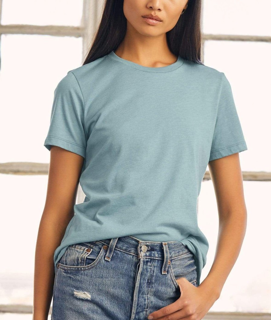 Nayked Apparel Women'S Ridiculously Soft Relaxed Fit Midweight T-Shirt