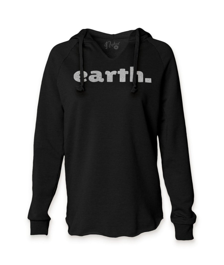 Nayked Apparel Women'S California Wave Wash Graphic Hoodie | Earth