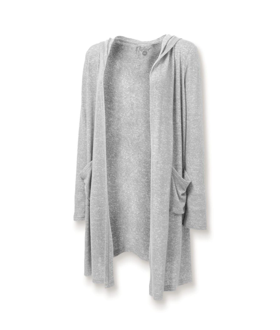 Nayked Apparel Women'S Ridiculously Soft Cuddle Fleece Lounge Cardigan