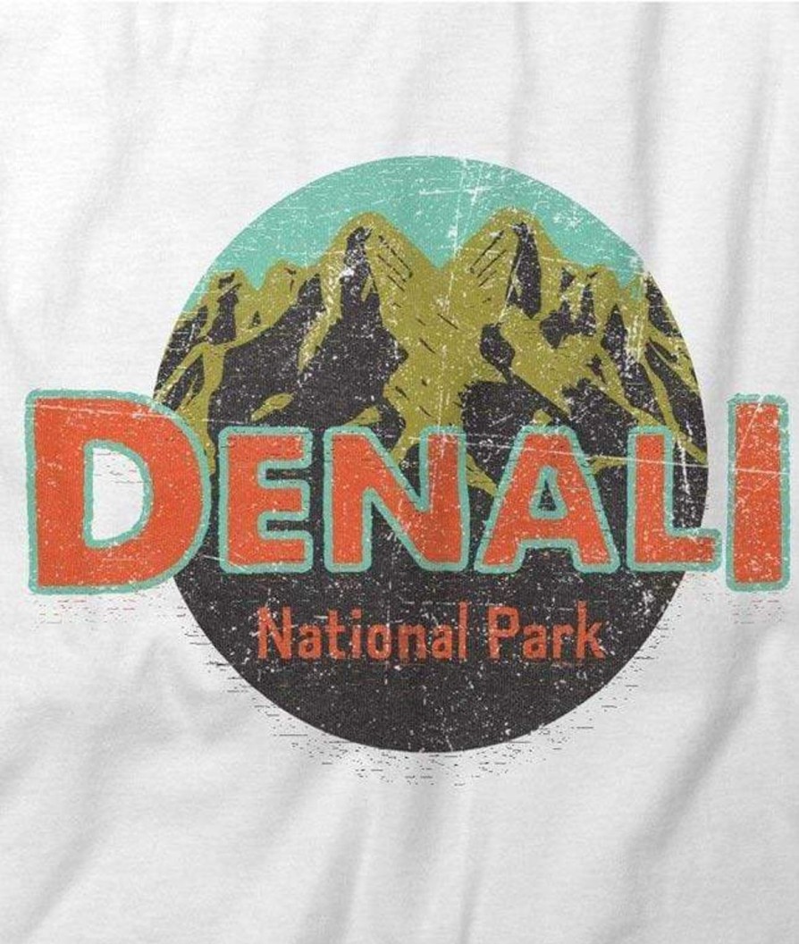 Nayked Apparel Men'S Ridiculously Soft Midweight Graphic Tee | Denali National Park