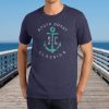 Nayked Apparel Men'S Vintage Soft Cotton Poly Graphic T-Shirt | Sc Anchor