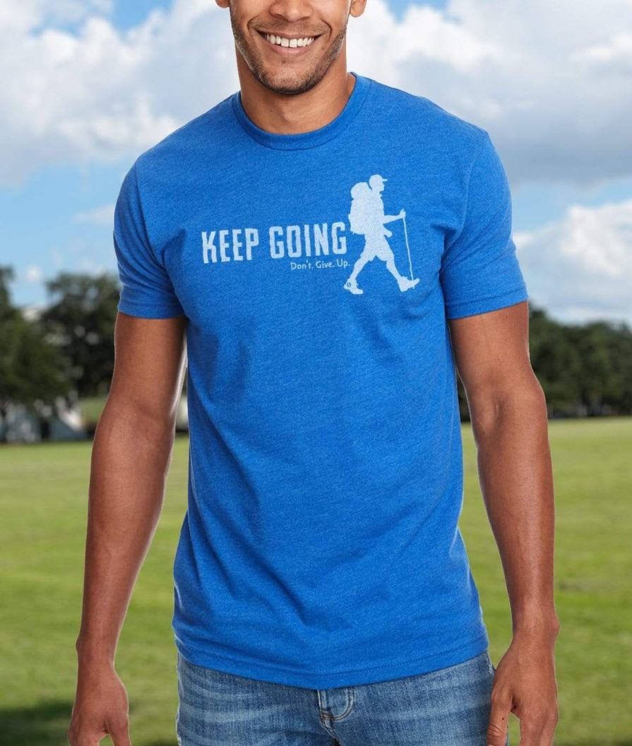 Nayked Apparel Ridiculously Soft Crew Neck Graphic T-Shirt | Keep Going With Hiker