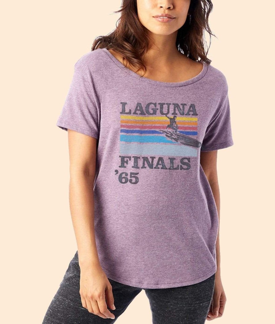 Nayked Apparel Women'S Ridiculously Soft Graphic Vintage Oversized Tee | Laguna Finals