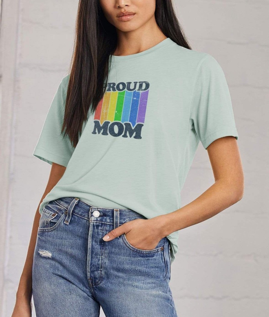 Nayked Apparel Women'S Ridiculously Soft Oversized Lightweight Graphic T-Shirt | Proud Mom