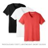 Nayked Apparel Men'S 3Pk Ridiculously Soft Lightweight V-Neck T-Shirt Favorites