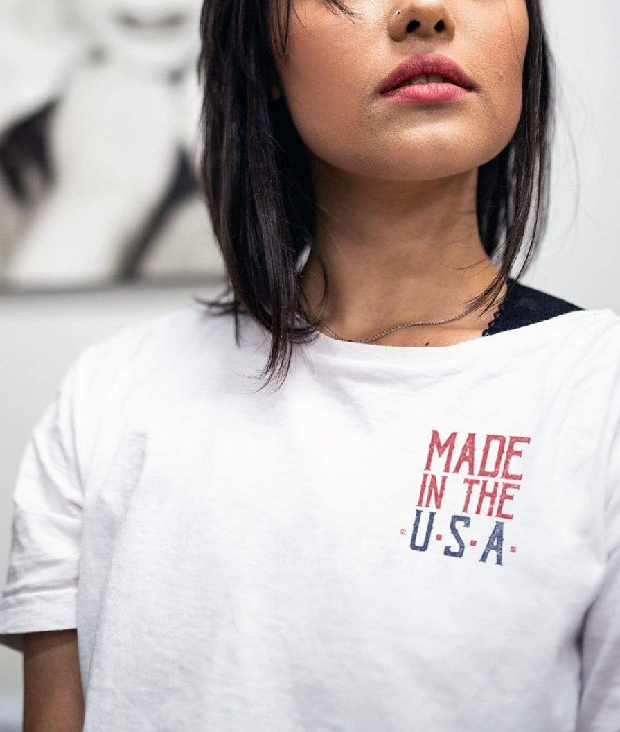 Nayked Apparel Women'S Ridiculously Soft Lightweight Graphic Tee | Made In The Usa