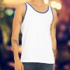 Nayked Apparel Men'S Ridiculously Soft Two-Tone Lightweight Tank Top