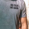 Nayked Apparel Men'S Ridiculously Soft Lightweight Graphic Tee | No Pain No Gain