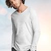 Nayked Apparel Men'S Ridiculously Soft Lightweight Long Sleeve Crew Shirt