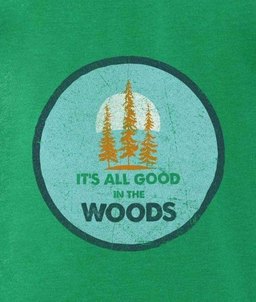 Nayked Apparel Men'S Ridiculously Soft Midweight Graphic Tee | All Good In The Woods