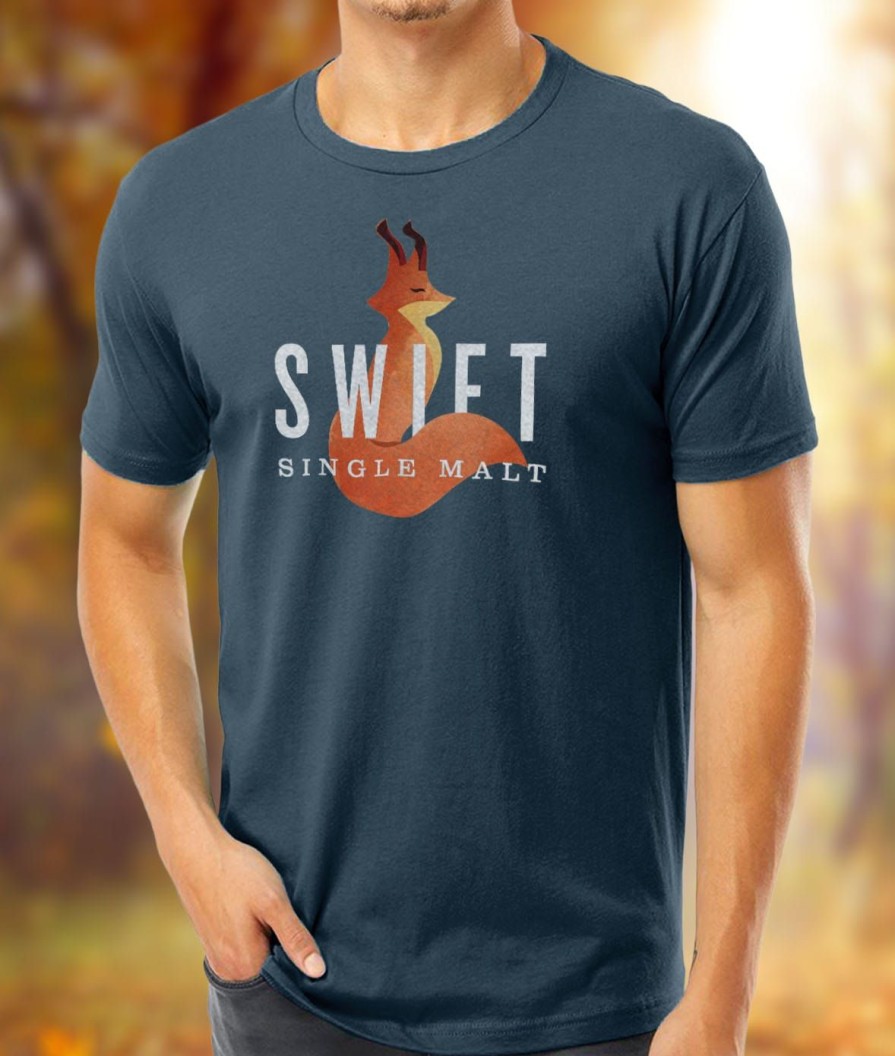 Nayked Apparel Men'S Ridiculously Soft Cotton Graphic Tee | Swift Single Malt