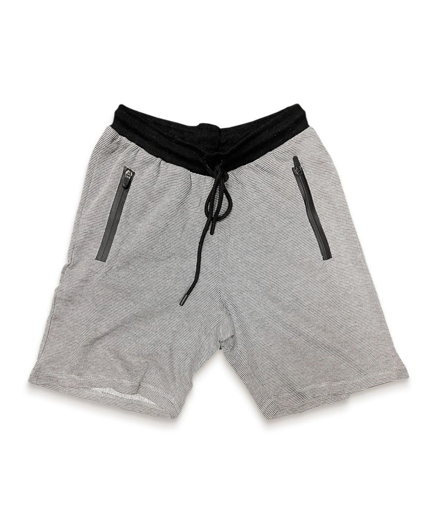 Nayked Apparel Men'S Soft Striped Fleece Shorts/Discontinued