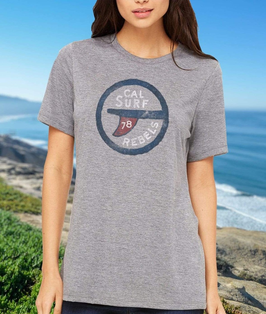 Nayked Apparel Women'S Surf Rebels Triblend T-Shirt