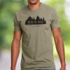 Nayked Apparel Ridiculously Soft Crew Neck Graphic T-Shirt | Mend The Mind-Treeline And Lake Graphic