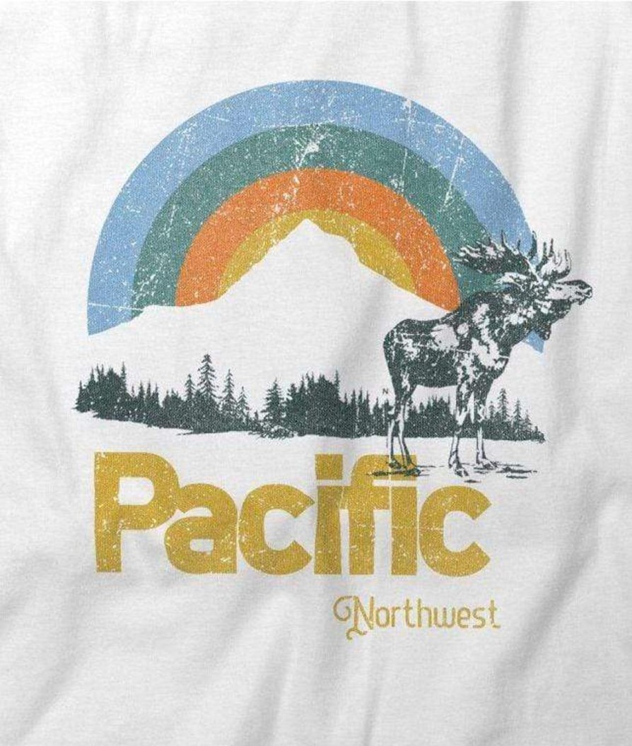 Nayked Apparel Men'S Ridiculously Soft Midweight Graphic Tee | Pacific Northwest