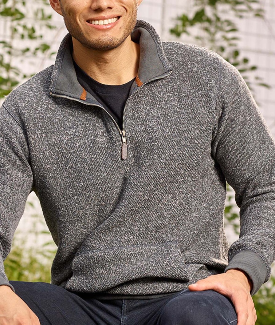 Nayked Apparel Men'S Ridiculously Soft Aspen Brushed Fleece 1/4 Zip