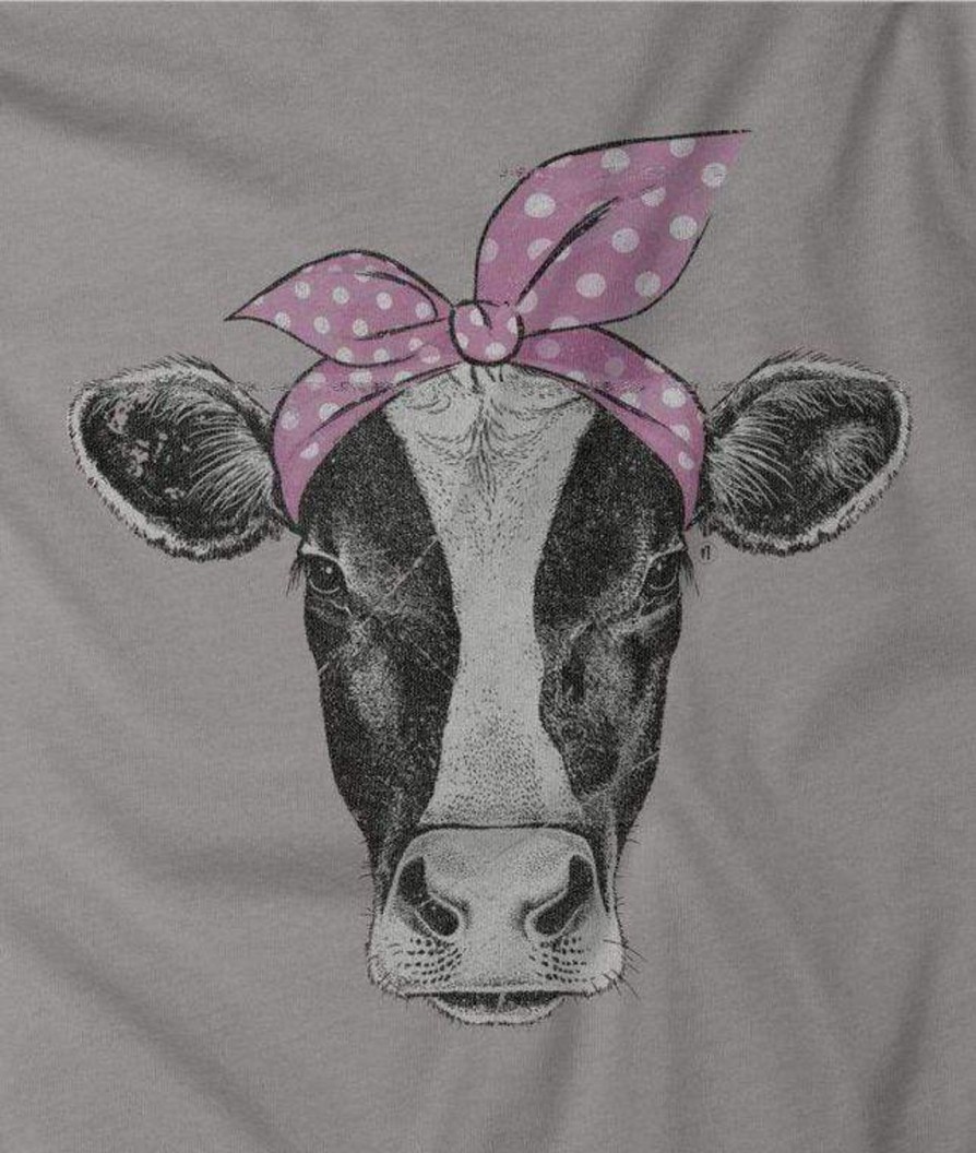 Nayked Apparel Women'S Ridiculously Soft Graphic Tee | Cow