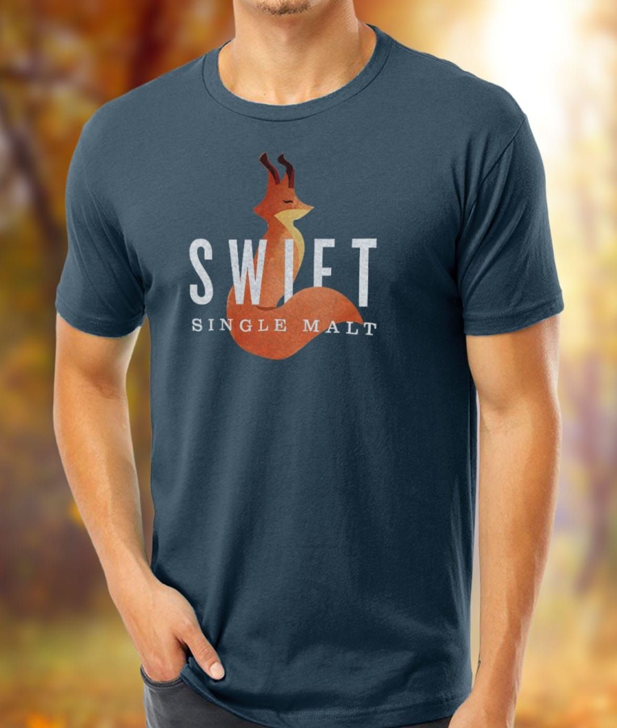 Nayked Apparel Men'S Ridiculously Soft Cotton Graphic Tee | Swift Single Malt