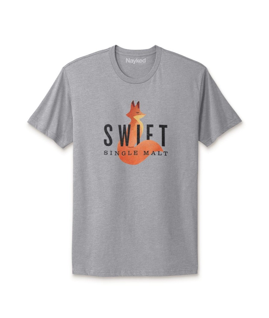 Nayked Apparel Men'S Ridiculously Soft Cotton Graphic Tee | Swift Single Malt