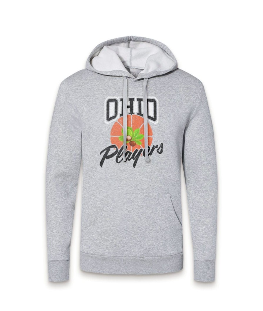 Nayked Apparel Soft Eco Friendly Graphic Hoodie | Ohio Players (Buckeye Leaf)