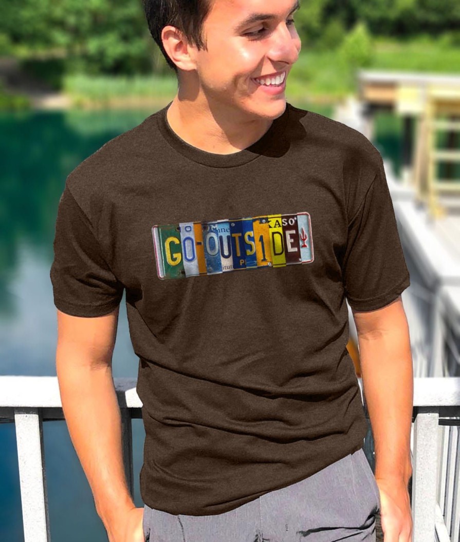 Nayked Apparel Men'S Ridiculously Soft Midweight Graphic Tee | Go Outside