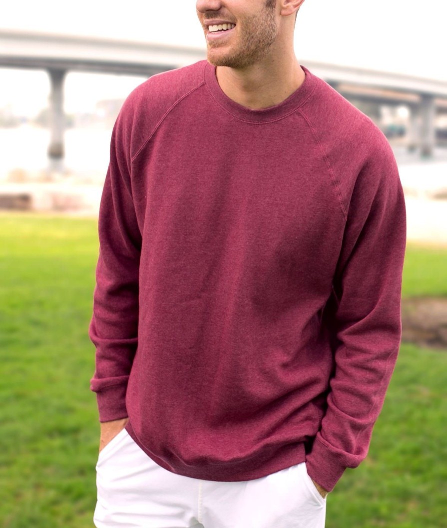 Nayked Apparel Men'S Ridiculously Soft Midweight Raglan Pullover