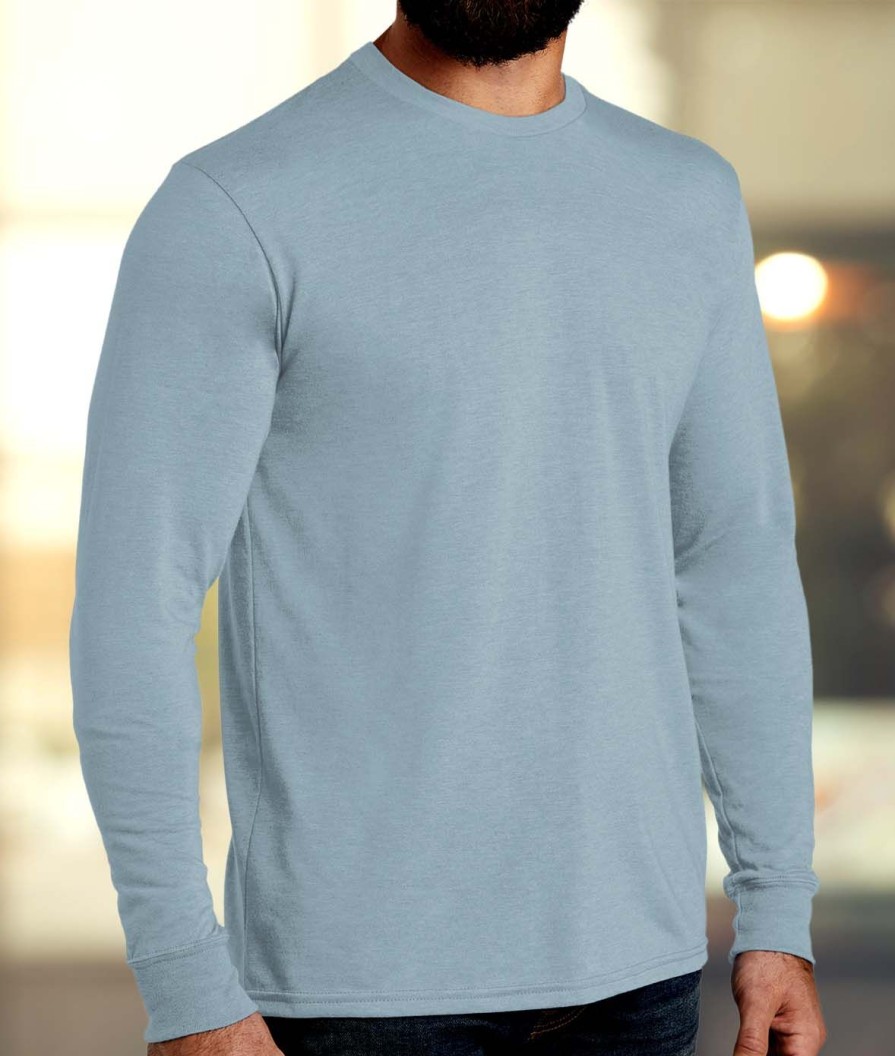 Nayked Apparel Men'S Big Ridiculously Soft Recycled Lightweight Long Sleeve T-Shirt