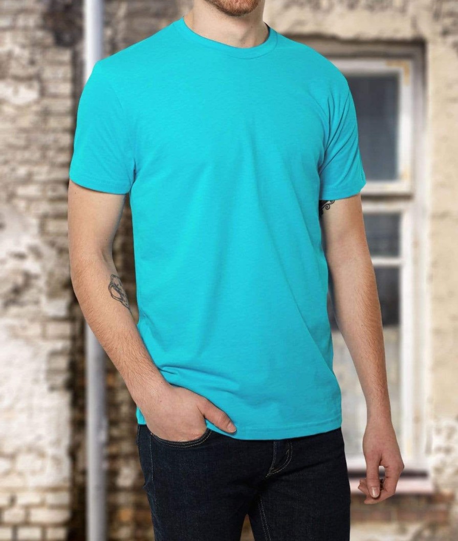 Nayked Apparel Men'S Ridiculously Soft Sueded Crew T-Shirt | New Arrival Colors