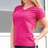 Nayked Apparel Women'S Ridiculously Soft Deep V-Neck T-Shirt