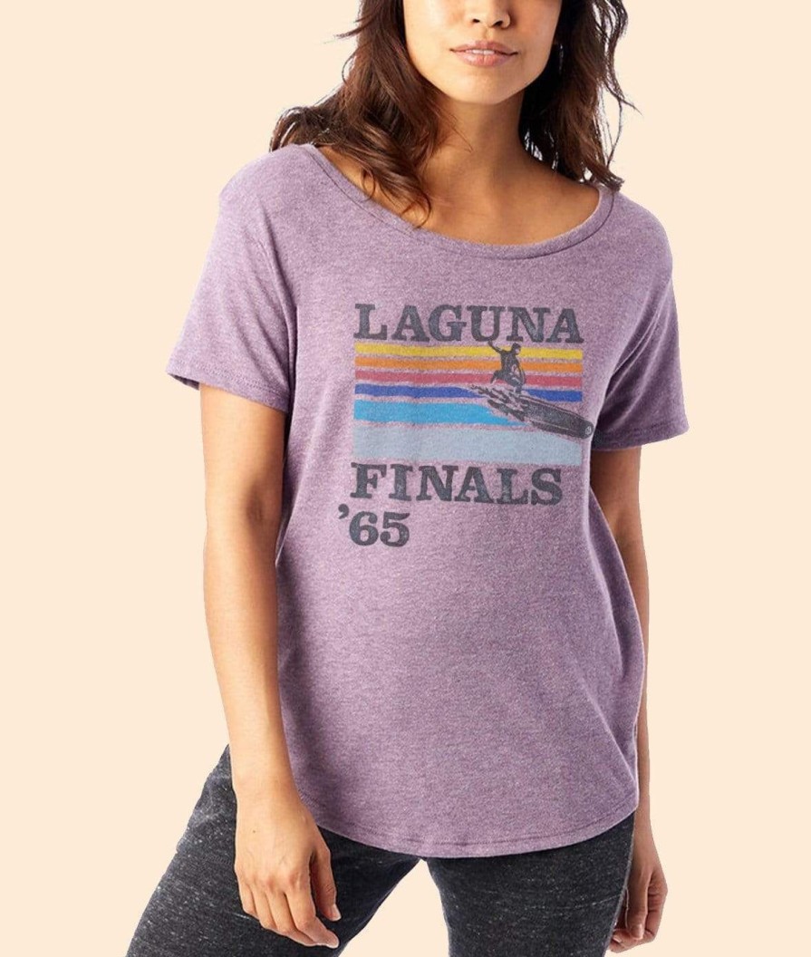 Nayked Apparel Women'S Ridiculously Soft Graphic Vintage Oversized Tee | Laguna Finals