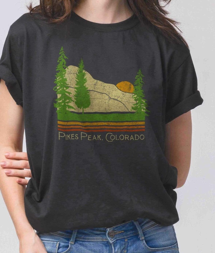 Nayked Apparel Women'S Ridiculously Soft Graphic Tee | Pike'S Peak