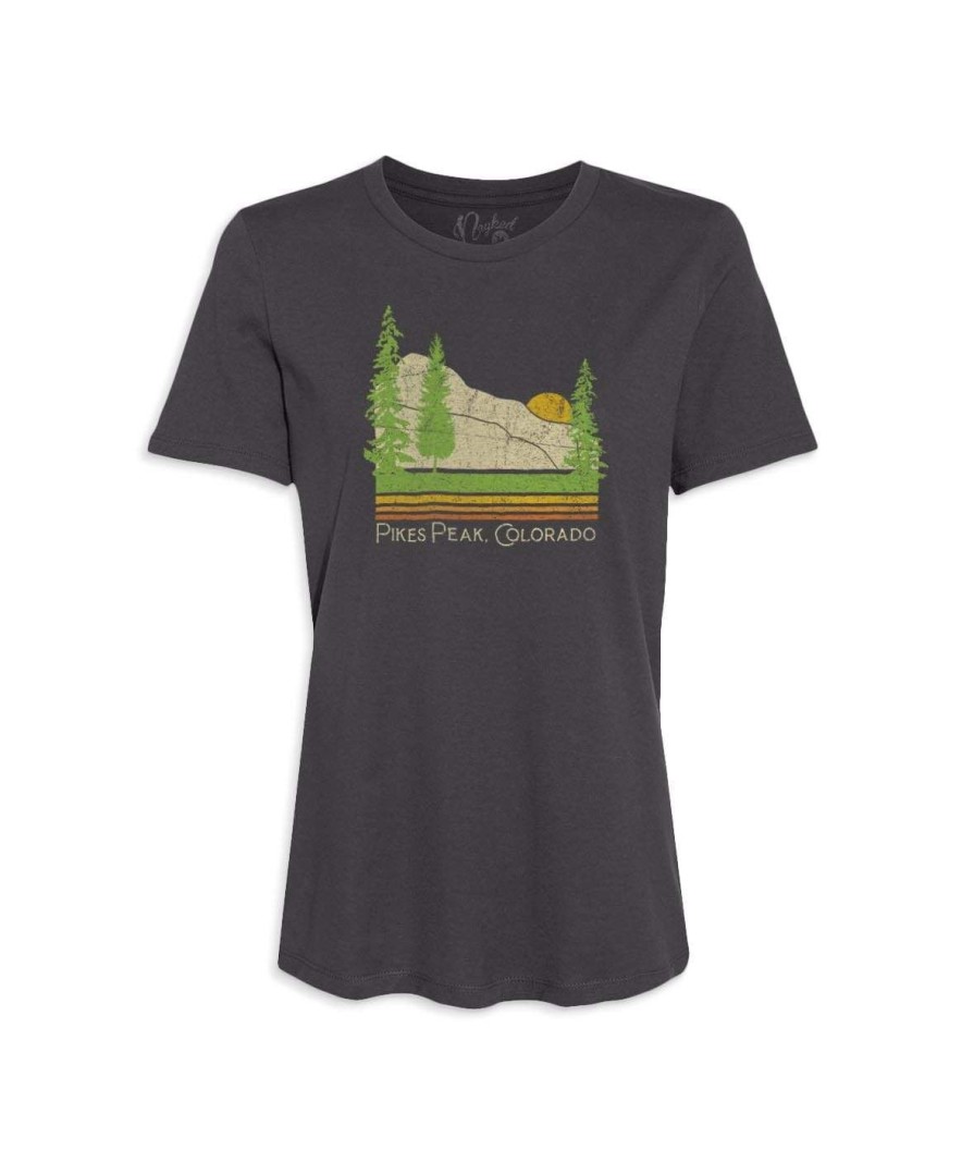 Nayked Apparel Women'S Ridiculously Soft Graphic Tee | Pike'S Peak