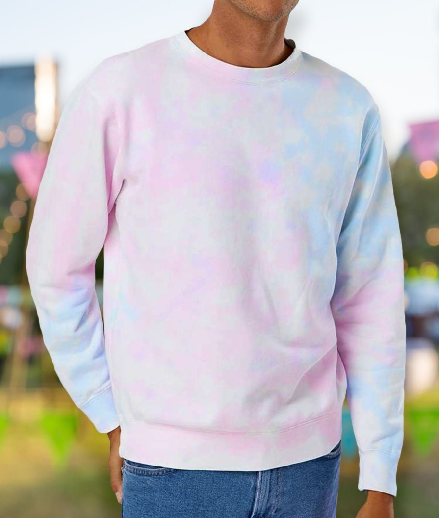 Nayked Apparel Men'S Ridiculously Soft Tie-Dyed Pullover Sweatshirt