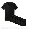 Nayked Apparel Men'S 6Pk Ridiculously Soft Lightweight V-Neck T-Shirt