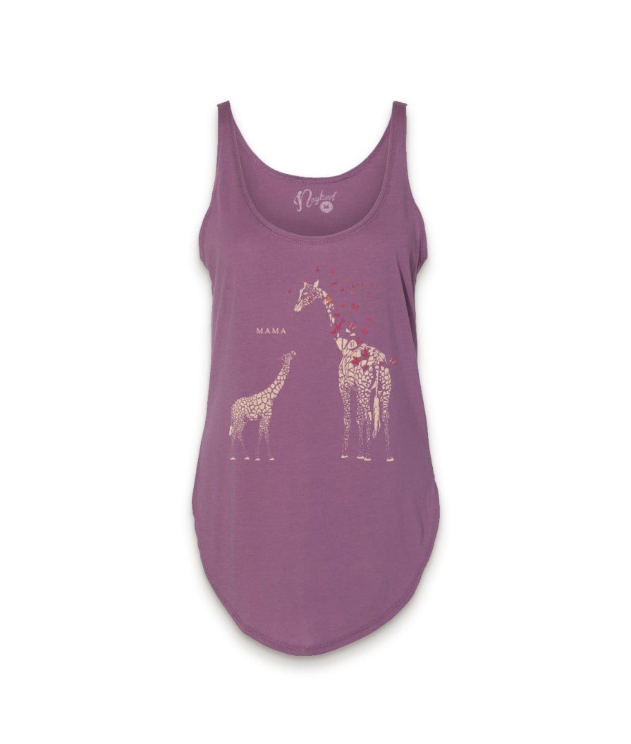 Nayked Apparel Women'S Split Side Graphic Tank | Mama Giraffe