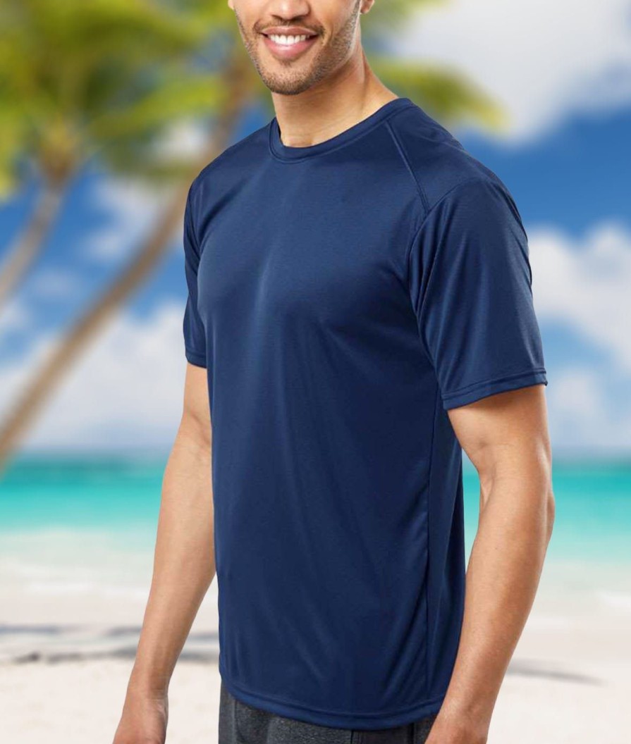 Nayked Apparel Men'S Islander Performance Upf Short Sleeve T-Shirt