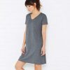 Nayked Apparel Women'S Ridiculously Soft V-Neck T-Shirt Dress