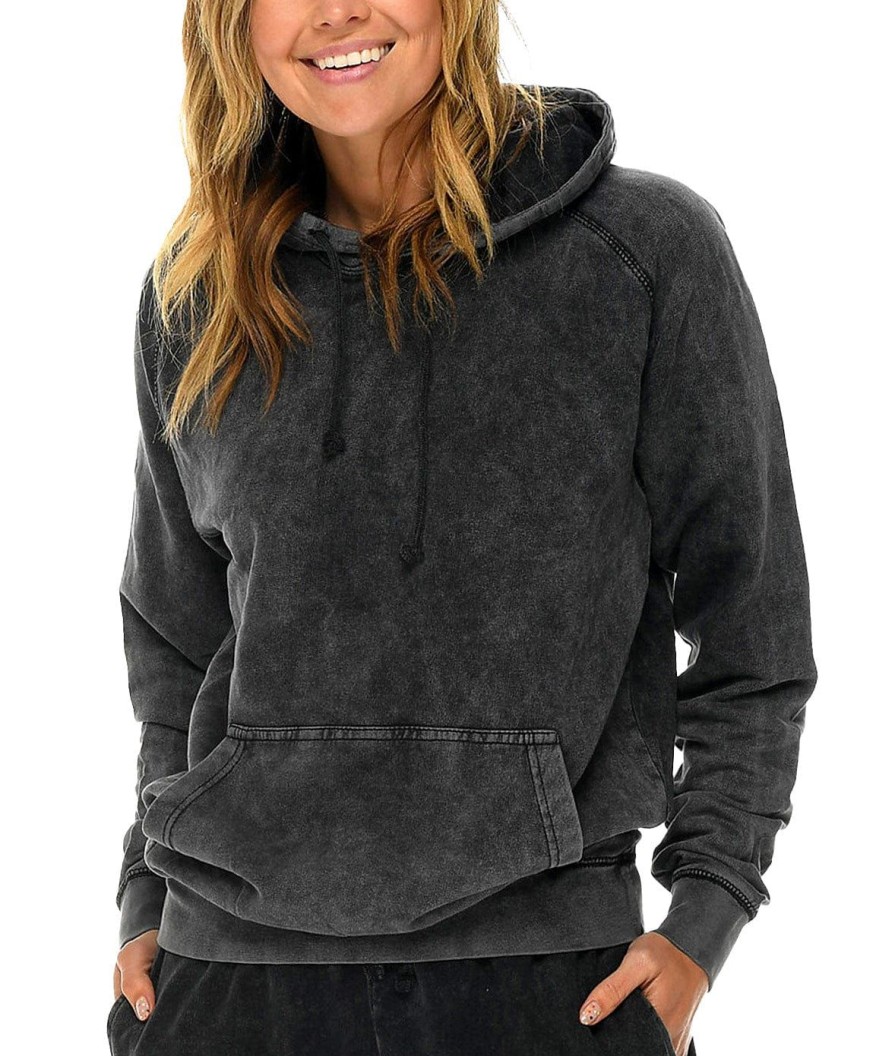 Nayked Apparel Women'S Oversized Vintage Fleece Raglan Hoodie