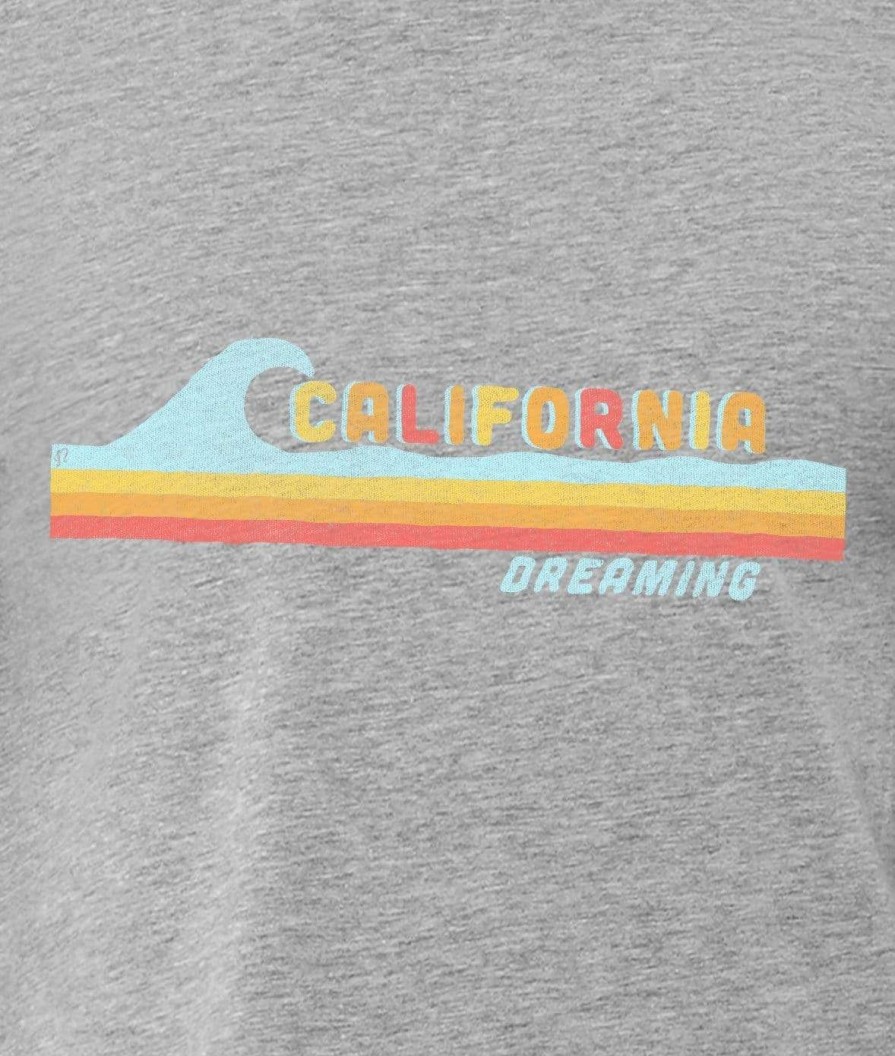 Nayked Apparel Women'S Ridiculously Soft Midweight Graphic Tee | California Dreaming