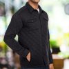 Nayked Apparel Men'S Ridiculously Soft Quilted Shirt Jacket