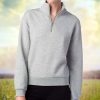 Nayked Apparel Women'S Soft Eco Friendly Quarter-Zip