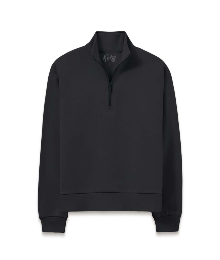 Nayked Apparel Women'S Soft Eco Friendly Quarter-Zip