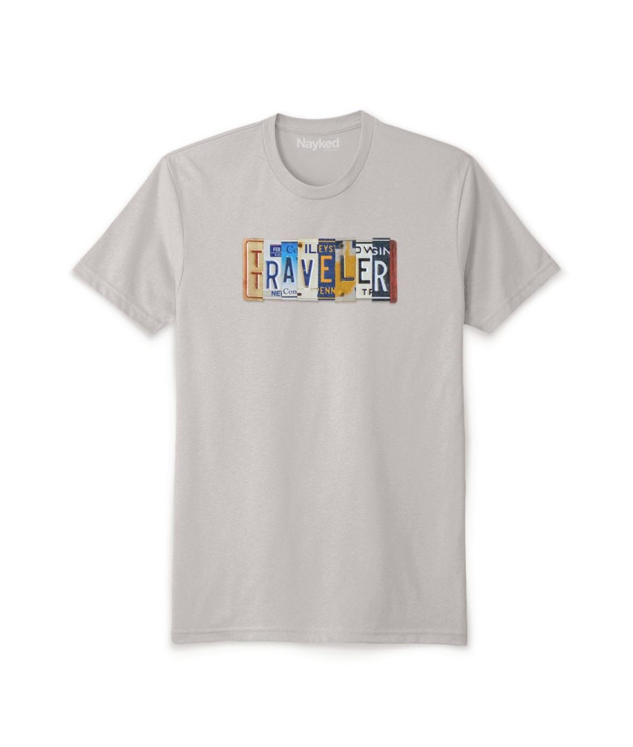 Nayked Apparel Men'S Ridiculously Soft Sueded Graphic Tee | Traveler