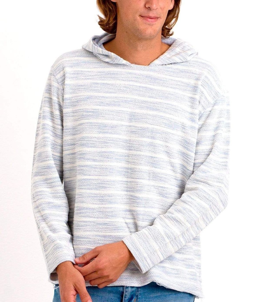 Nayked Apparel Men'S Cotton/Poly Striped French Terry Hoodie/Discontinued